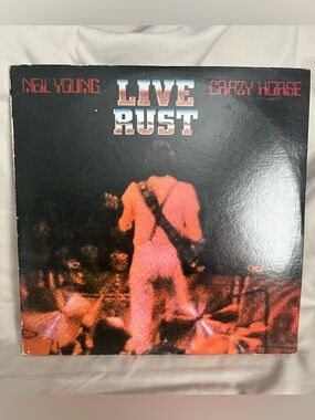 Neil Young & Crazy Horse "Live Rust" Vinyl Album - Red/Black Cover